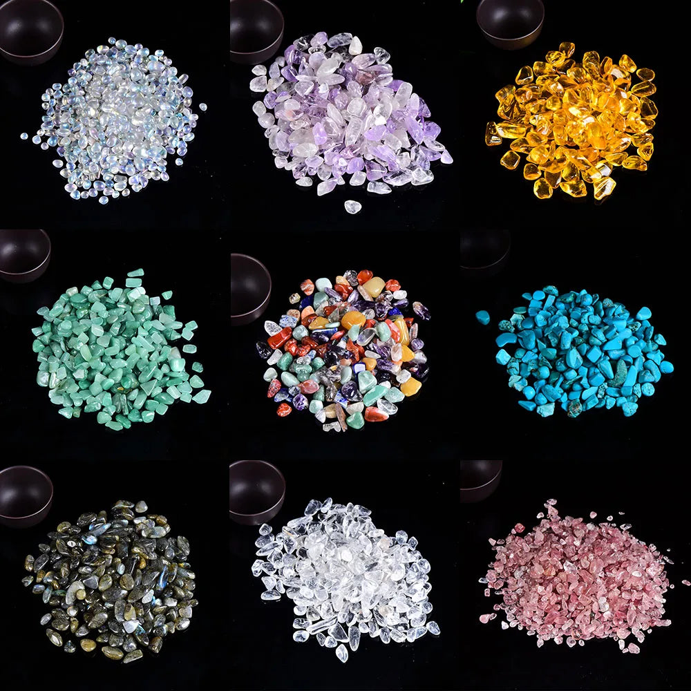100 g Natur-Kristallkies – Rosenquarz, Amethyst & mehr