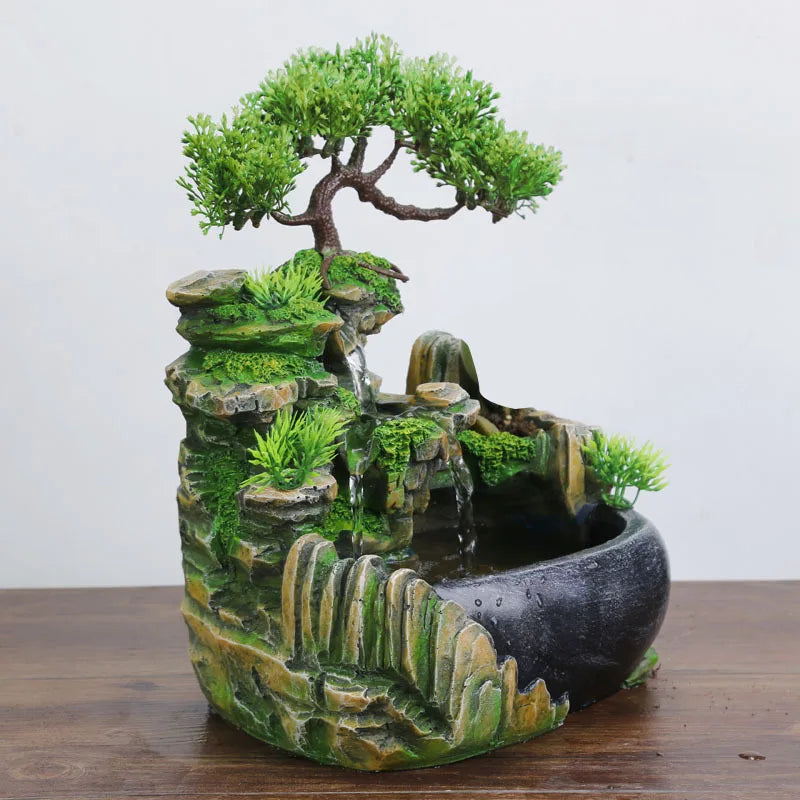 🌊 Wealth Feng Shui Flowing Water Fountain – Bring Harmony, Prosperity, and Relaxation Into Your Space! 🌟