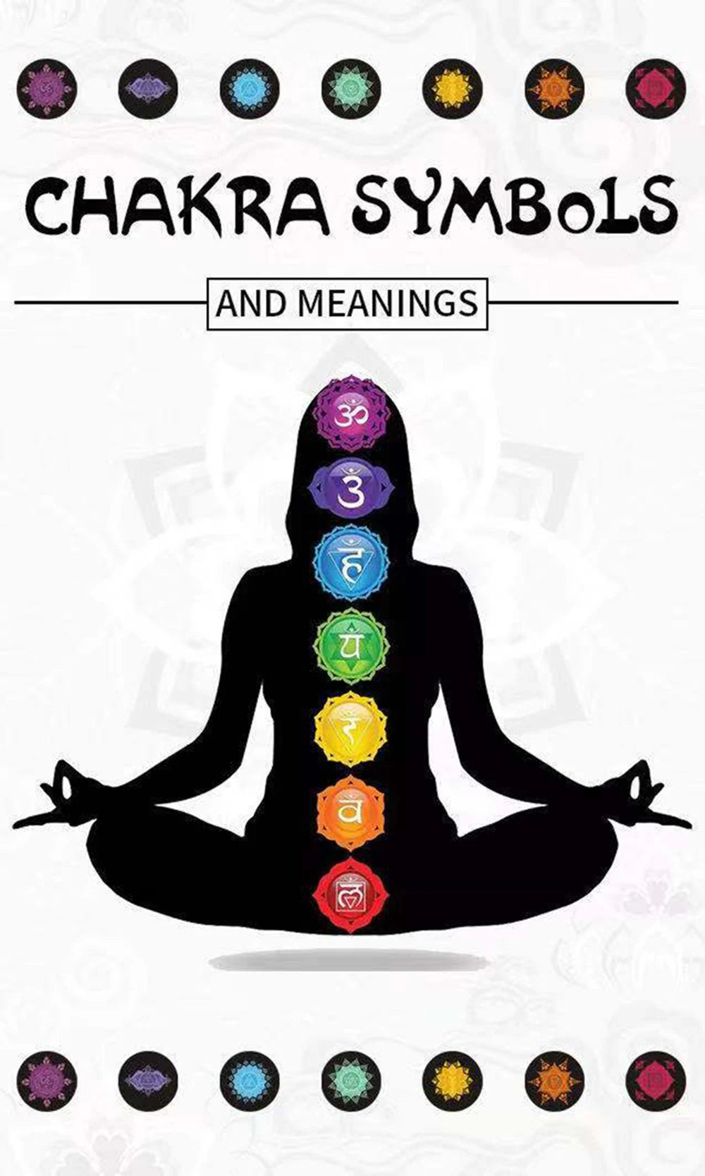 🌈 7-Chakren-Heilstein-Armband – Mit Bedeutungs-Karte für Meditation & inneres Gleichgewicht