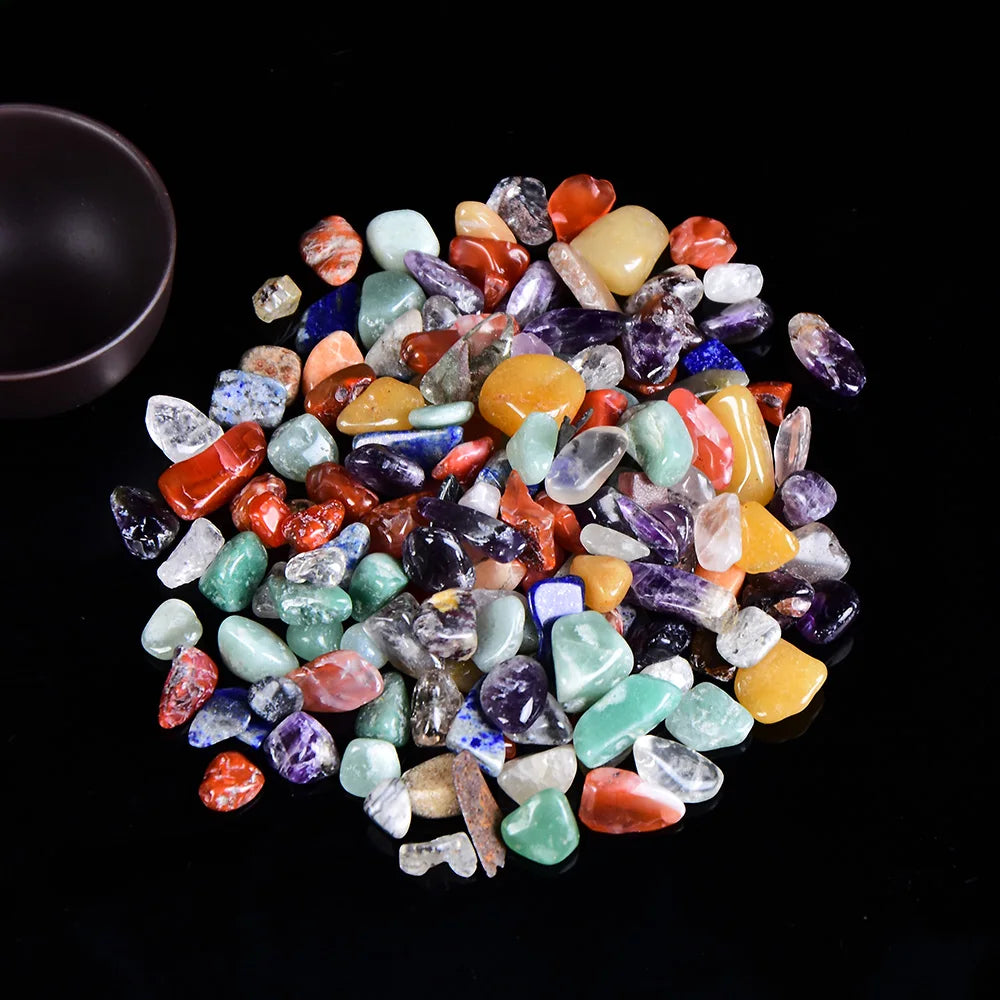 100 g Natur-Kristallkies – Rosenquarz, Amethyst & mehr