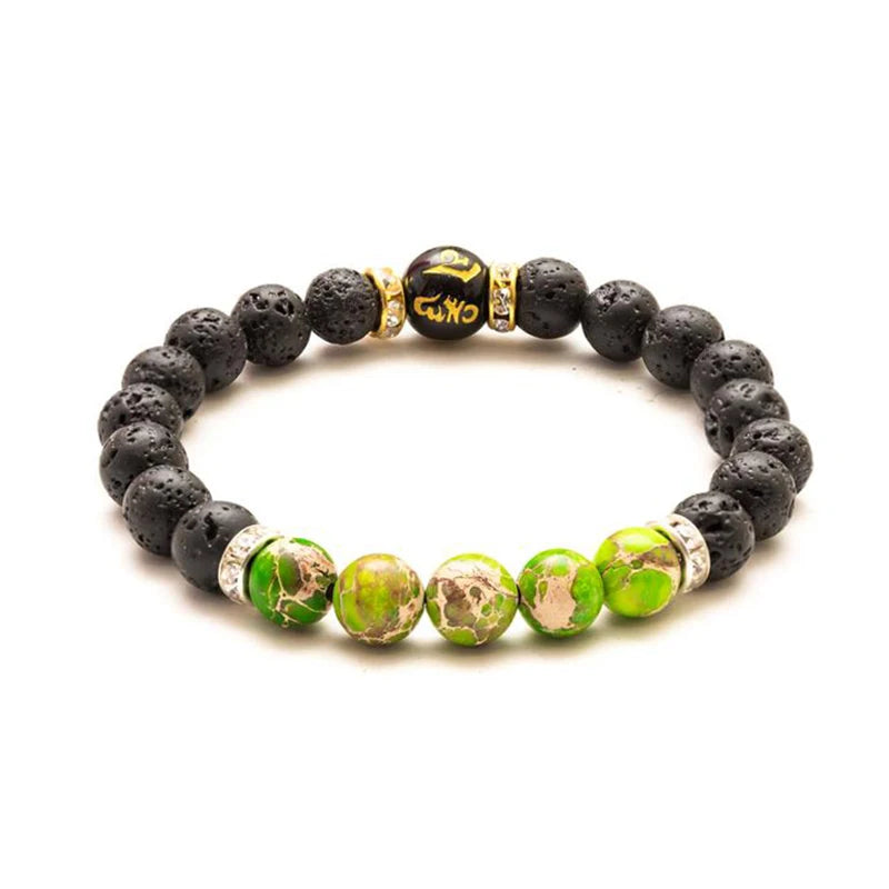 🌈 7-Chakren-Heilstein-Armband – Mit Bedeutungs-Karte für Meditation & inneres Gleichgewicht