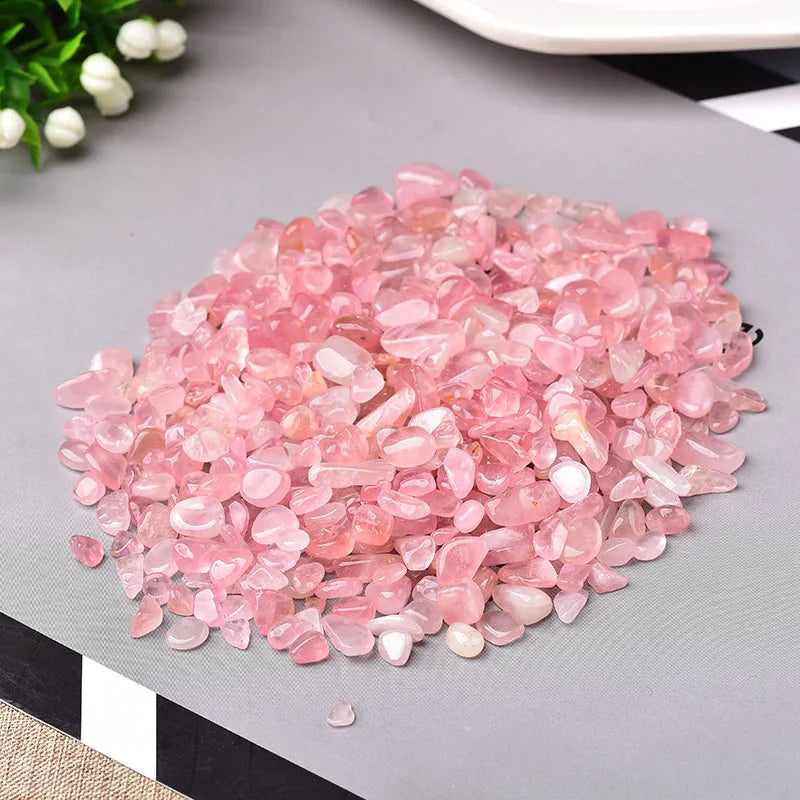 100 g Natur-Kristallkies – Rosenquarz, Amethyst & mehr