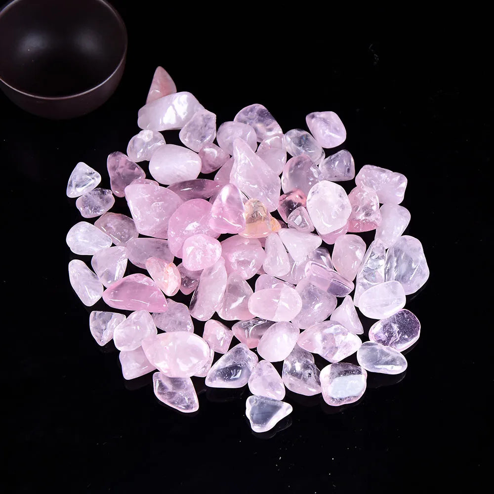 100 g Natur-Kristallkies – Rosenquarz, Amethyst & mehr