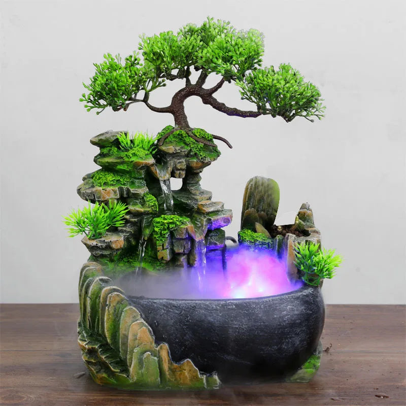 🌊 Wealth Feng Shui Flowing Water Fountain – Bring Harmony, Prosperity, and Relaxation Into Your Space! 🌟