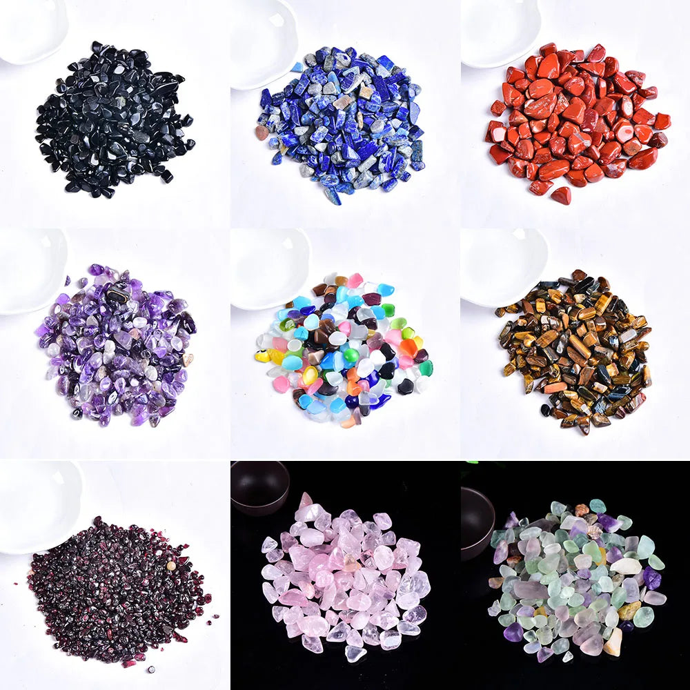 100 g Natur-Kristallkies – Rosenquarz, Amethyst & mehr
