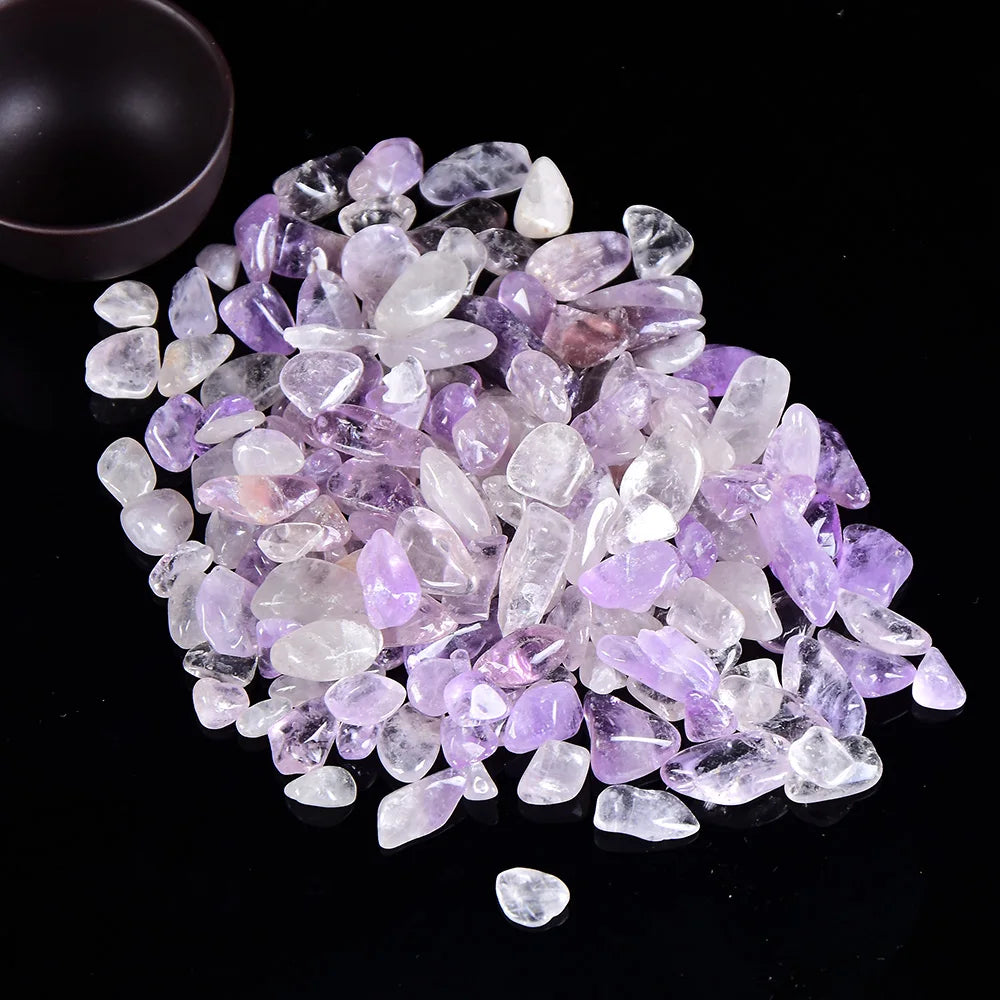 100 g Natur-Kristallkies – Rosenquarz, Amethyst & mehr