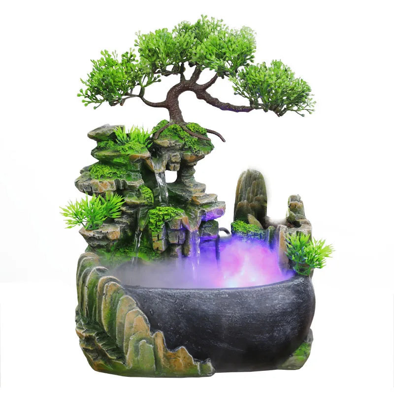 🌊 Wealth Feng Shui Flowing Water Fountain – Bring Harmony, Prosperity, and Relaxation Into Your Space! 🌟