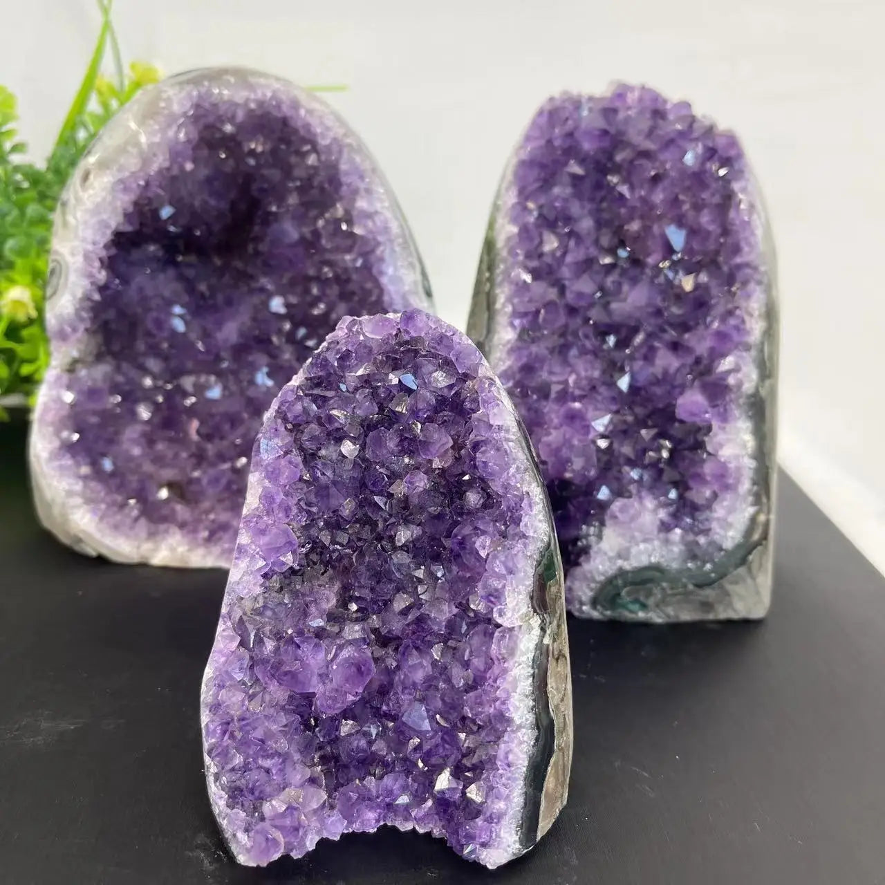 💜 Natürlicher Amethyst Kristallcluster – Authentisches Uruguayanisches Quarz-Geode für spirituelle Heilung & Chakra-Energie