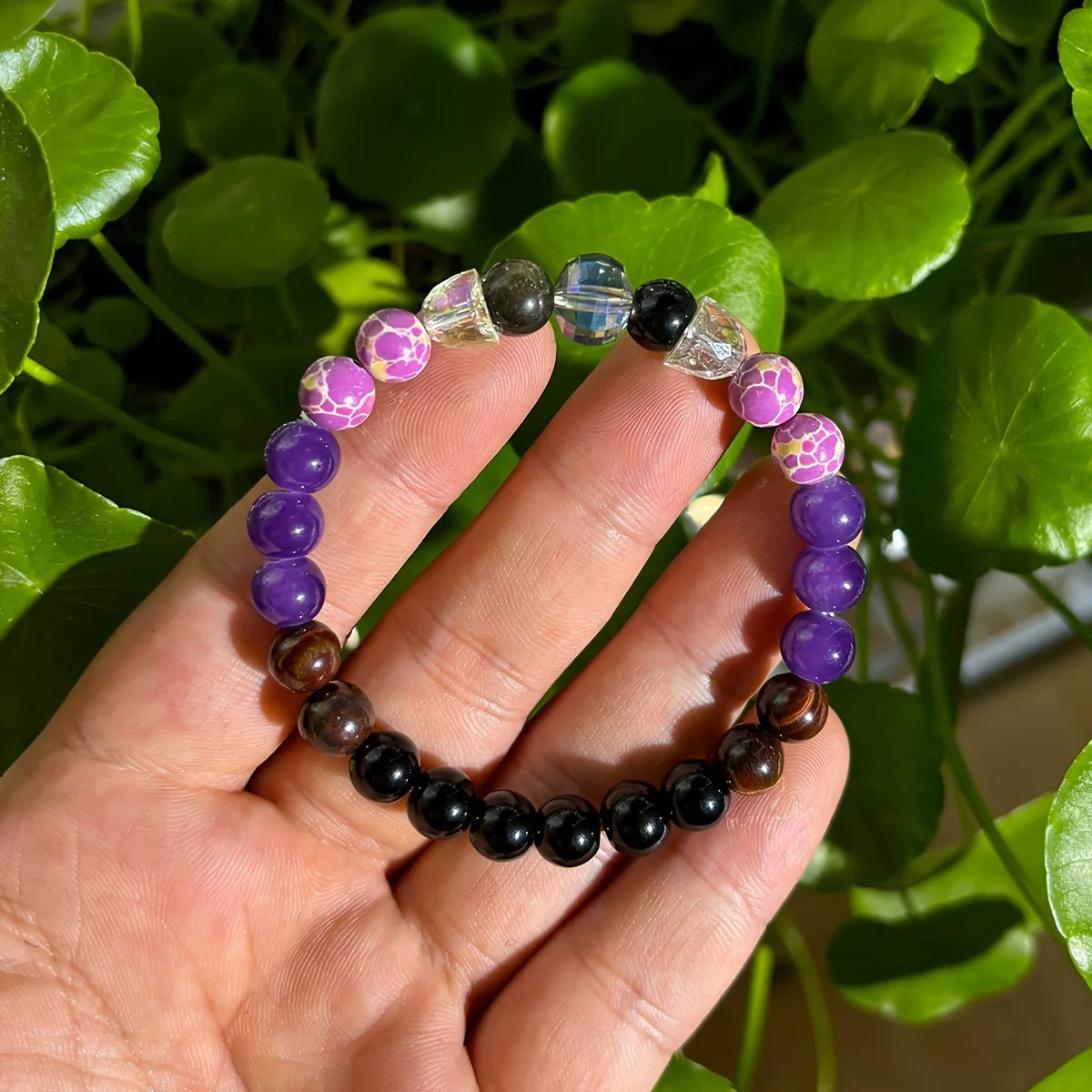 Rotes Tigerauge & Imperial Jasper Perlenarmband – Handgefertigter Energie-Balancer (Unisex) 🔴