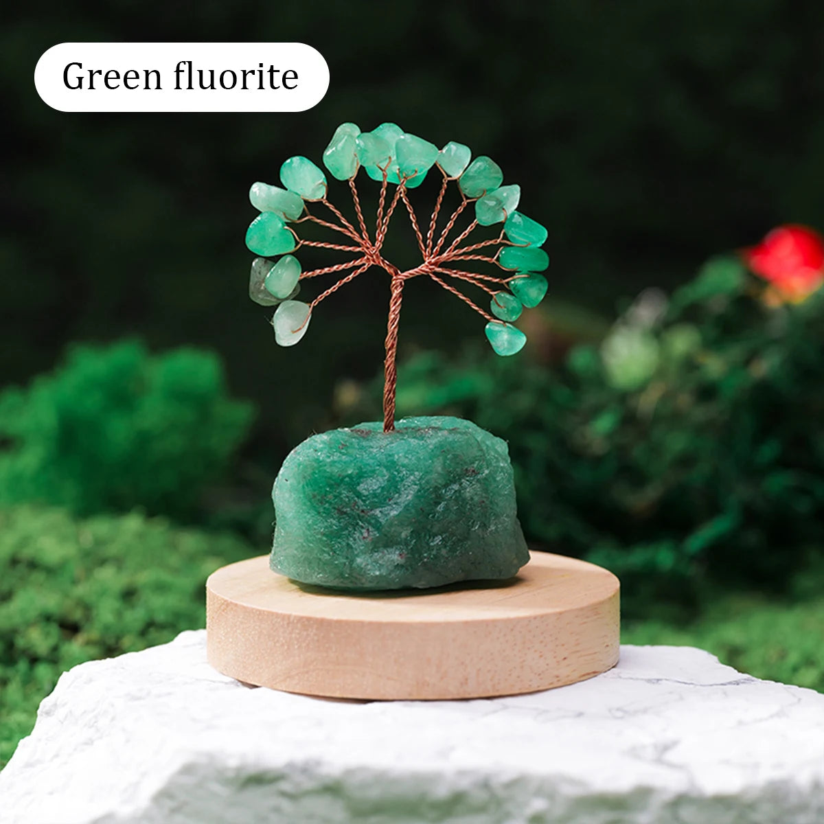 🌳✨ Natürlicher Edelstein Kristall Glücksbaum – Feng Shui Wohlstandsdeko 💎🏡💖