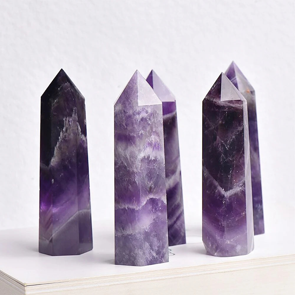✨ Natürlicher Kristall Obelisk-Stab – Reiki & Chakra Heilstein (Verschiedene Größen & Steine)