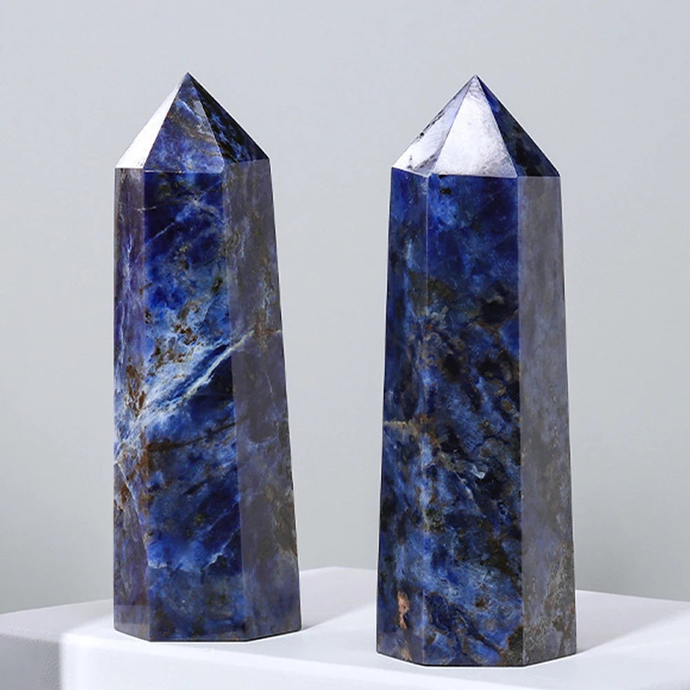 ✨ Natürlicher Kristall Obelisk-Stab – Reiki & Chakra Heilstein (Verschiedene Größen & Steine)