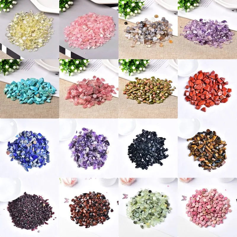 100 g Natur-Kristallkies – Rosenquarz, Amethyst & mehr