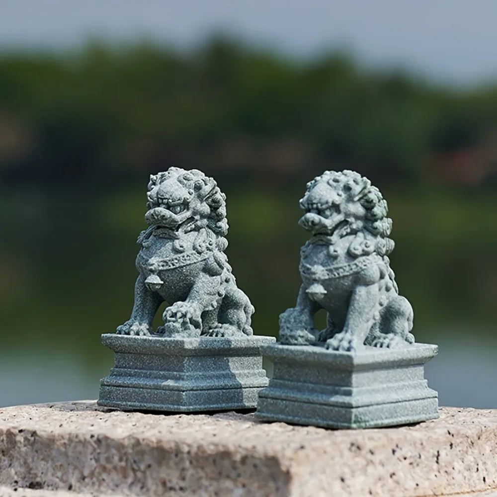 FU Foo Dogs Guardian Lion Statues β Chinese Feng Shui Protection Prosperity