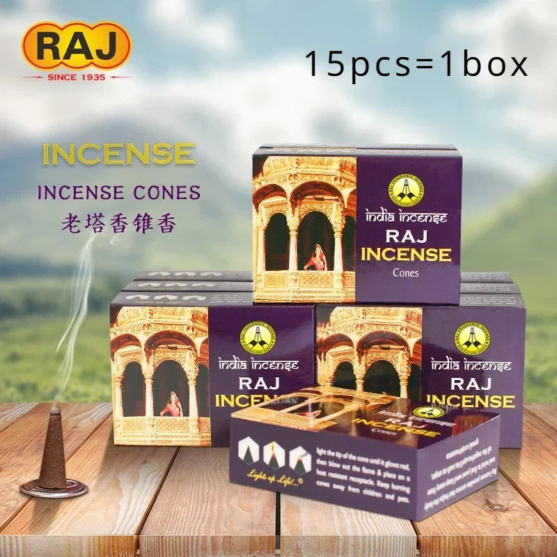 RAJ India Wasserfall Räucherkegel – Aromatischer Backflow Duft 🌿
