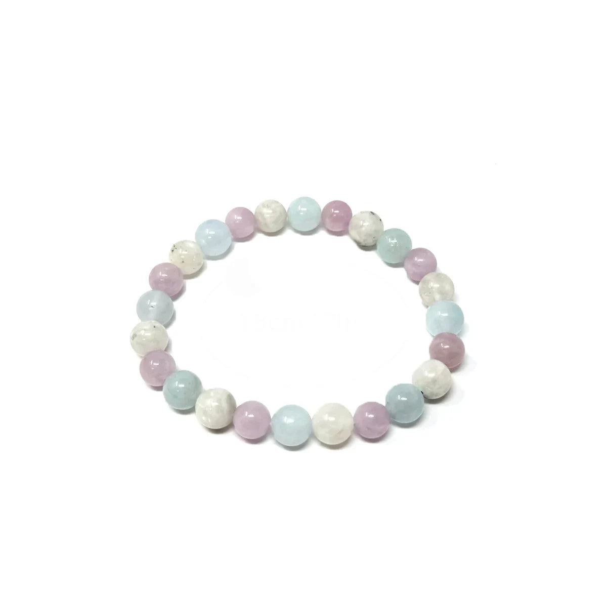 Meditation Bracelet β Aquamarine, Moonstone & Kunzite | Grounding Gift for Men & Women