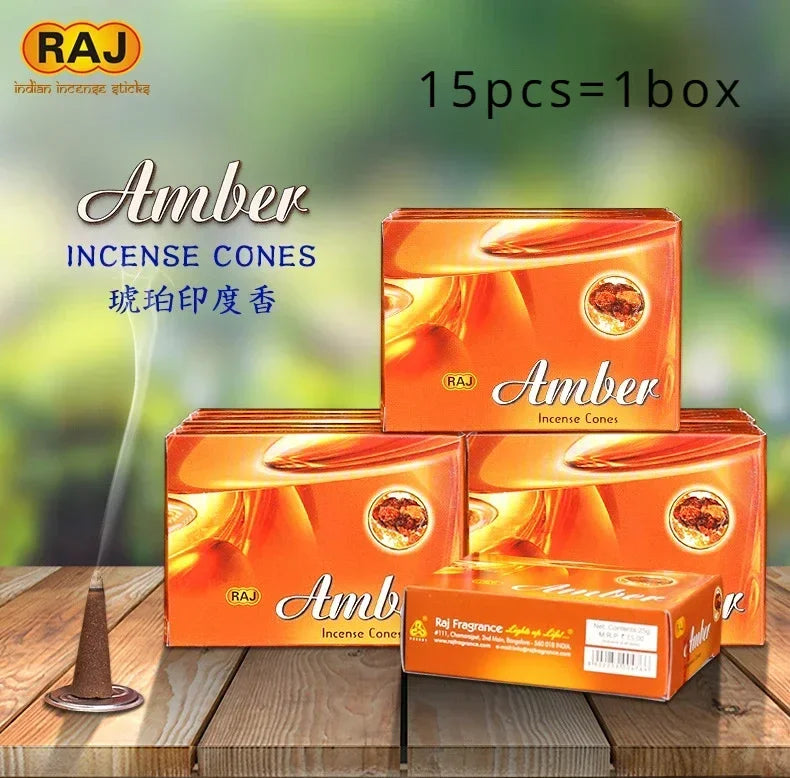 RAJ India Wasserfall Räucherkegel – Aromatischer Backflow Duft 🌿