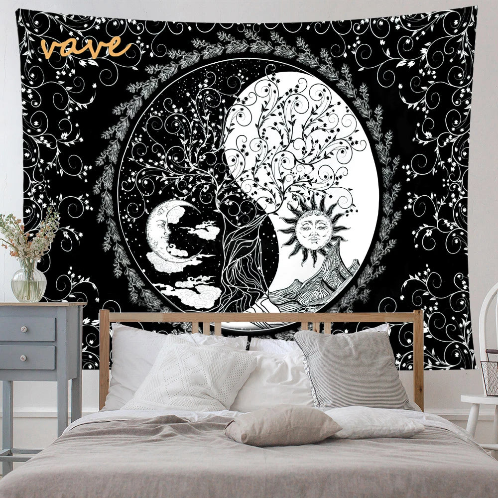 🌳 Tree of Life Psychedelic Tapestry – Trippy Mandala Wall Hanging for Boho & Witchy Room Decor