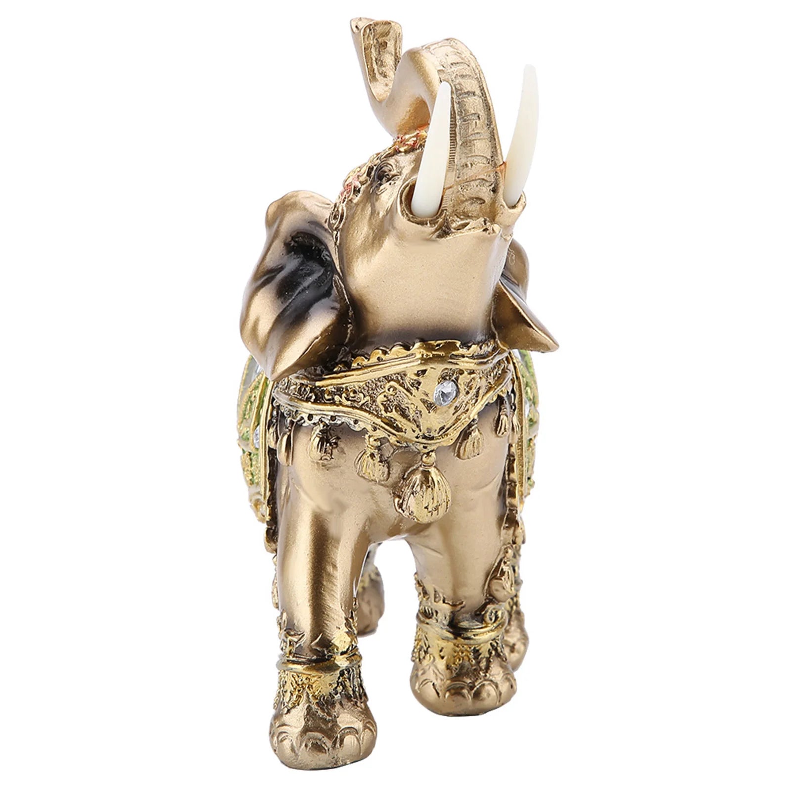 Feng Shui Elefantenfigur – Grüne Glücksstatue für Reichtum & Harmonie