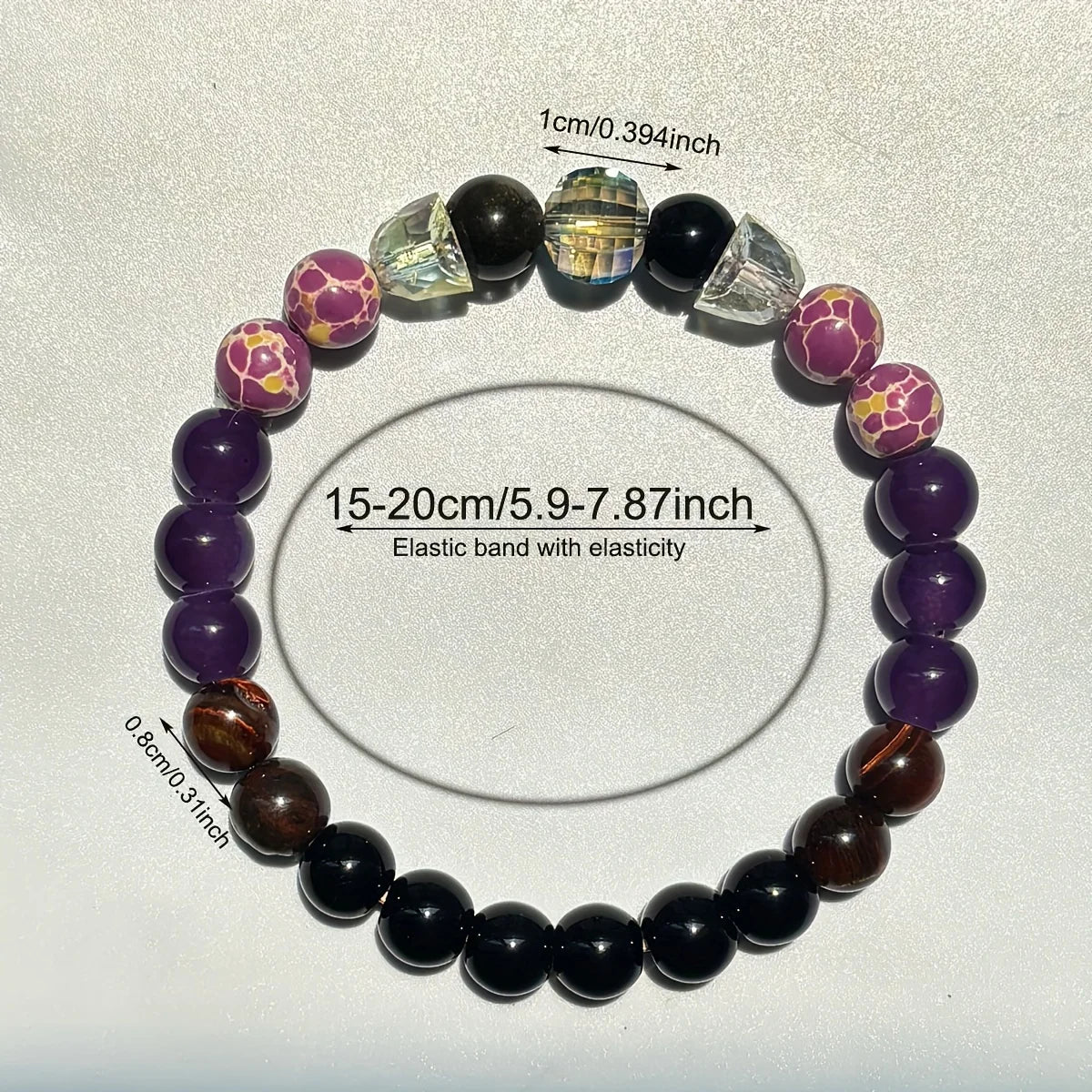 Rotes Tigerauge & Imperial Jasper Perlenarmband – Handgefertigter Energie-Balancer (Unisex) 🔴
