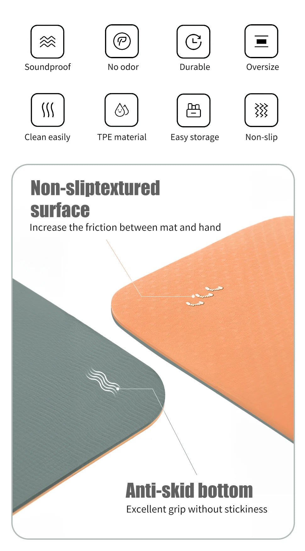 WESTTUNE Eco TPE Yoga Mat – 6mm Non-Slip with Alignment Guide + Strap & Bag (183×61cm)