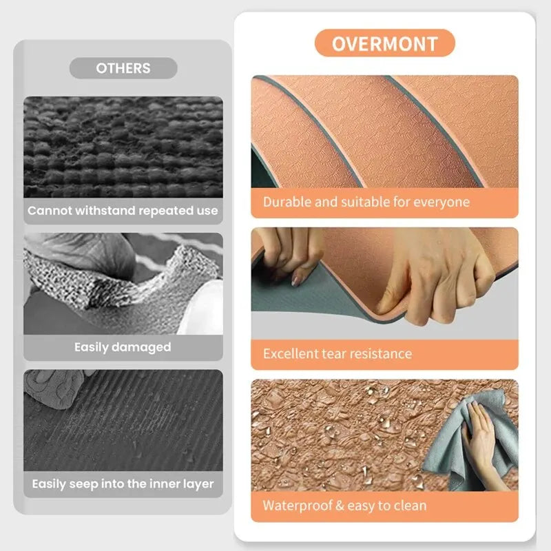 WESTTUNE Eco TPE Yoga Mat – 6mm Non-Slip with Alignment Guide + Strap & Bag (183×61cm)