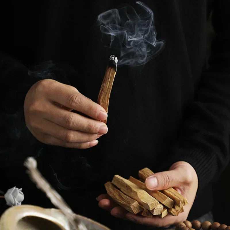 Authentische Palo Santo Stäbchen – Hoher Ölgehalt • Reinigung & Aromatherapie (10cm)