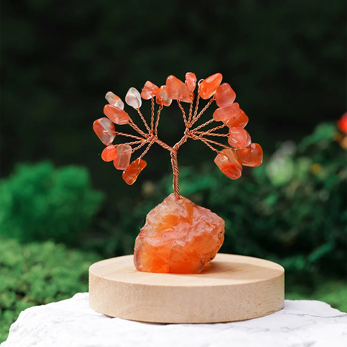 🌳✨ Natürlicher Edelstein Kristall Glücksbaum – Feng Shui Wohlstandsdeko 💎🏡💖