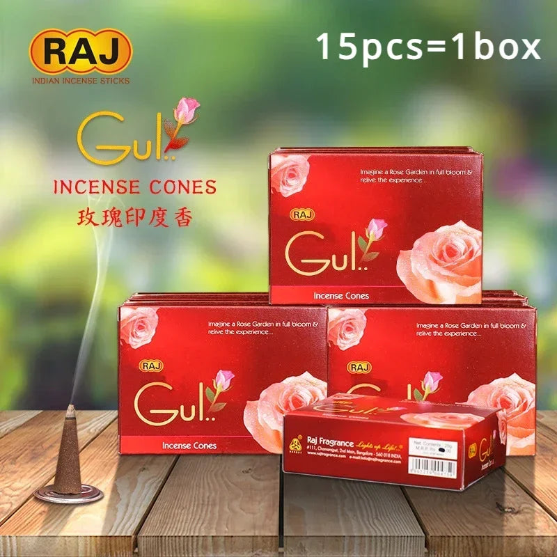 RAJ India Wasserfall Räucherkegel – Aromatischer Backflow Duft 🌿