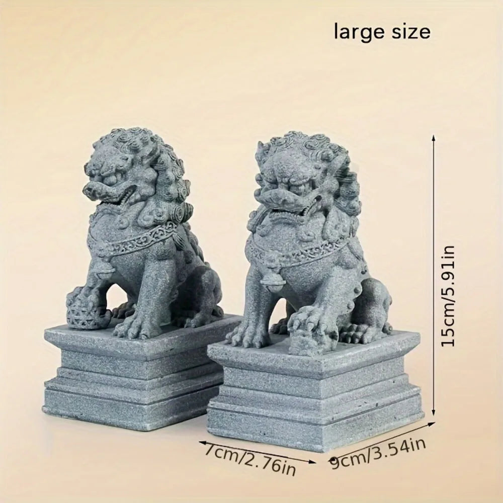 FU Foo Dogs Guardian Lion Statues β Chinese Feng Shui Protection Prosperity