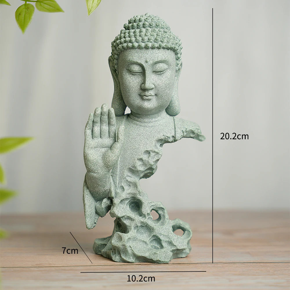 🧘♀️ Buddha-Statue für Heim, Zen-Garten & Aquarium – Ruhe und Harmonie 🌿