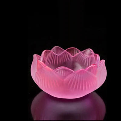 Siebenfarbiger Kristall Lotus Räucherstäbchenhalter & Kerzenhalter – Zen Heimdekoration 🌸