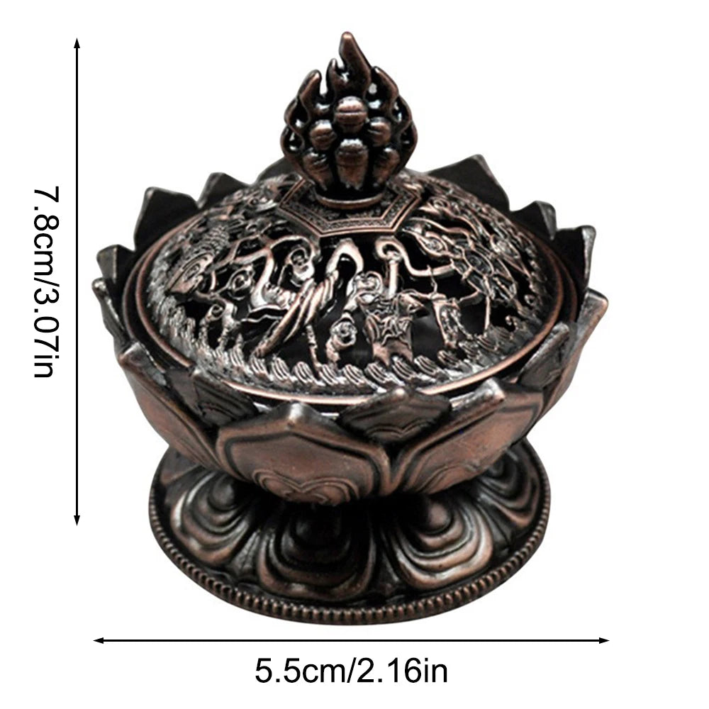 đž Lotusblume Messing RĂ€ucherstĂ€bchenhalter â Mini Buddha Zenser fĂŒr Meditation & Wohnraumdeko