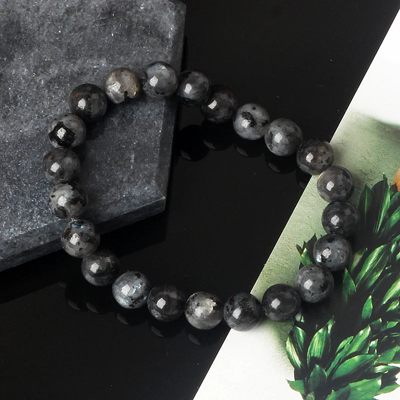 🌙 Labradorit & Mondstein Perlenarmband – Reiki Glücksbringer-Schmuck für Frauen & Paare