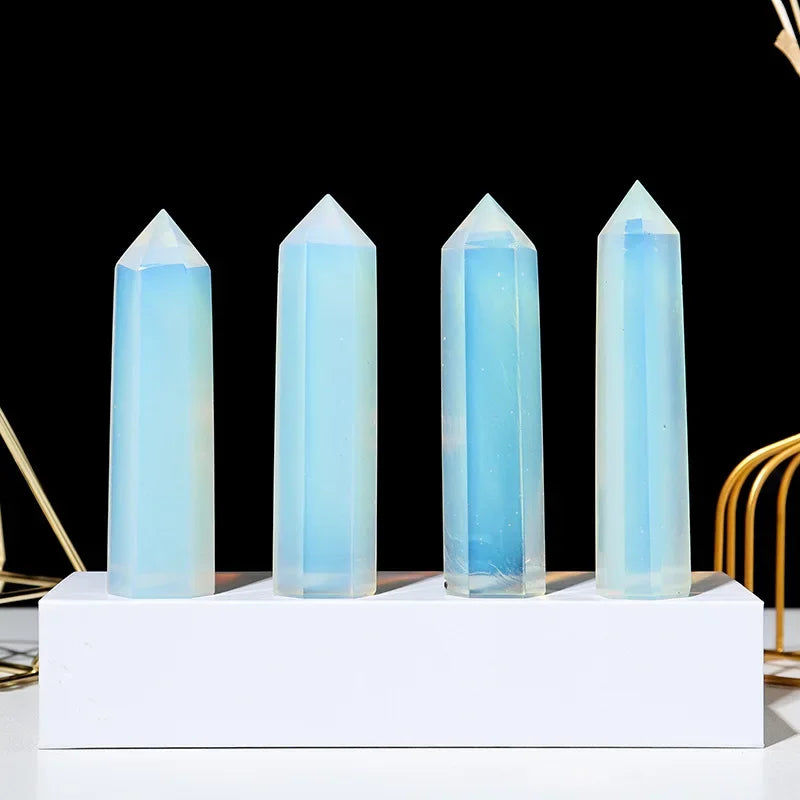 ✨ Natürlicher Kristall Obelisk-Stab – Reiki & Chakra Heilstein (Verschiedene Größen & Steine)