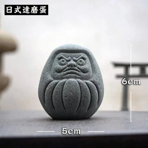 🧘♂️ Chinesische Krieger-Mönch-Statue – Zen-Mikrolandschaft & Gartendekoration