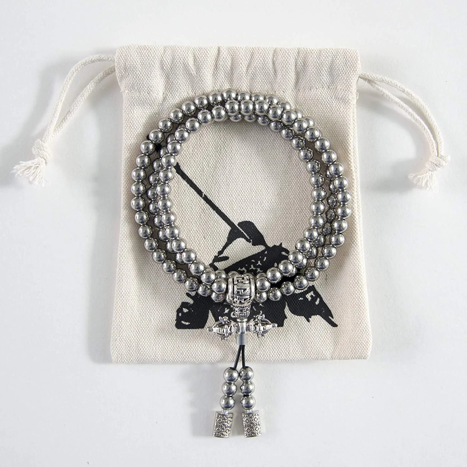 Edelstahl Buddha Perlen Halskette & Gebetsarmband Set 🌿