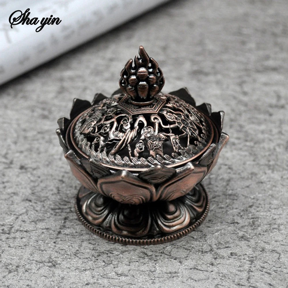 đž Lotusblume Messing RĂ€ucherstĂ€bchenhalter â Mini Buddha Zenser fĂŒr Meditation & Wohnraumdeko