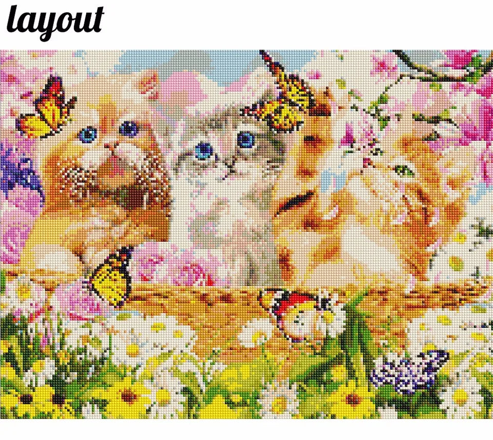 🎨 GATYZTORY Diamantmalerei – Full Drill Mosaik-Stickerei