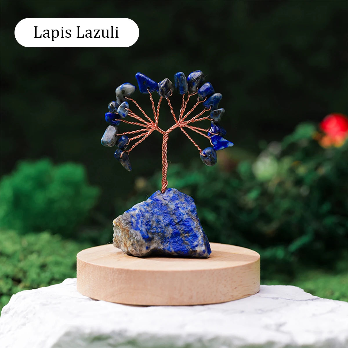 🌳✨ Natürlicher Edelstein Kristall Glücksbaum – Feng Shui Wohlstandsdeko 💎🏡💖