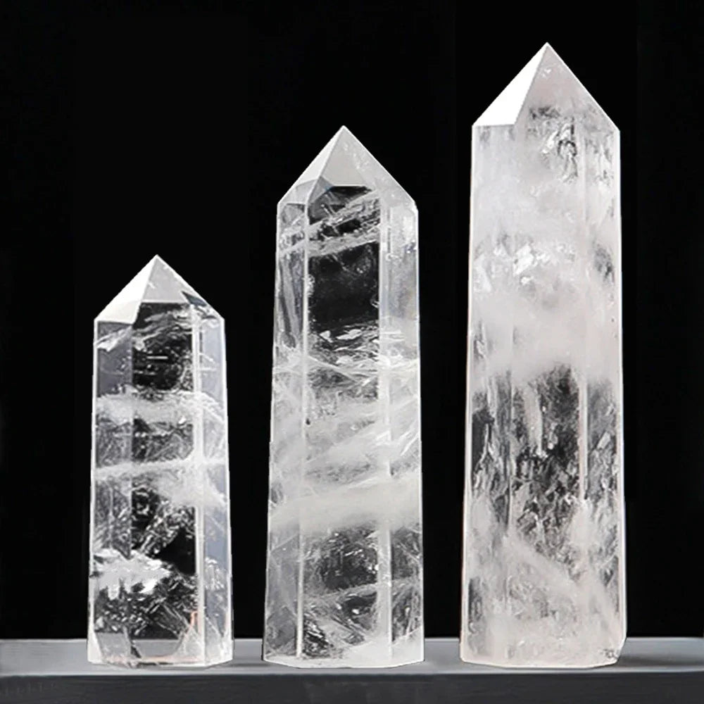 ✨ Natürlicher Kristall Obelisk-Stab – Reiki & Chakra Heilstein (Verschiedene Größen & Steine)