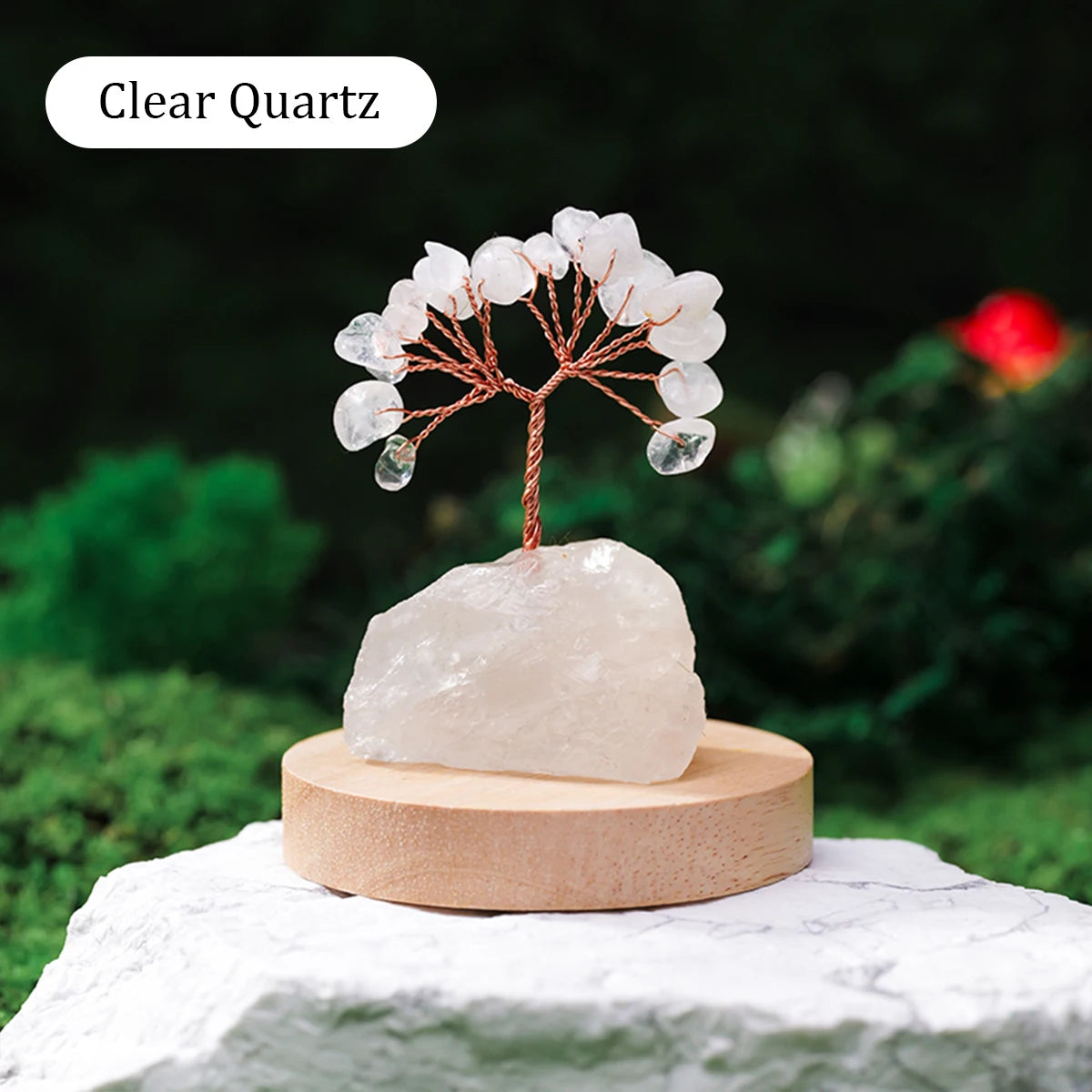 🌳✨ Natürlicher Edelstein Kristall Glücksbaum – Feng Shui Wohlstandsdeko 💎🏡💖