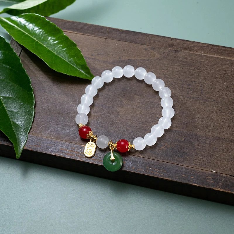2024 Rotes Glücks-Zodiac Drache Armband – Handgefertigtes Seil-Amulett für Wohlstand 🐉