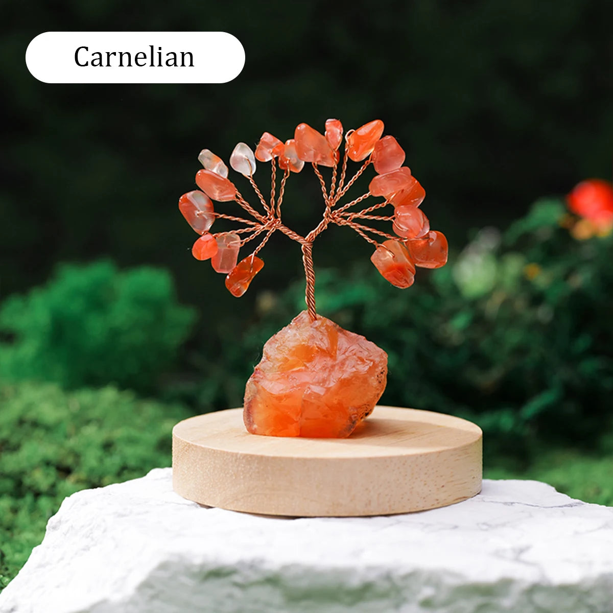 🌳✨ Natürlicher Edelstein Kristall Glücksbaum – Feng Shui Wohlstandsdeko 💎🏡💖