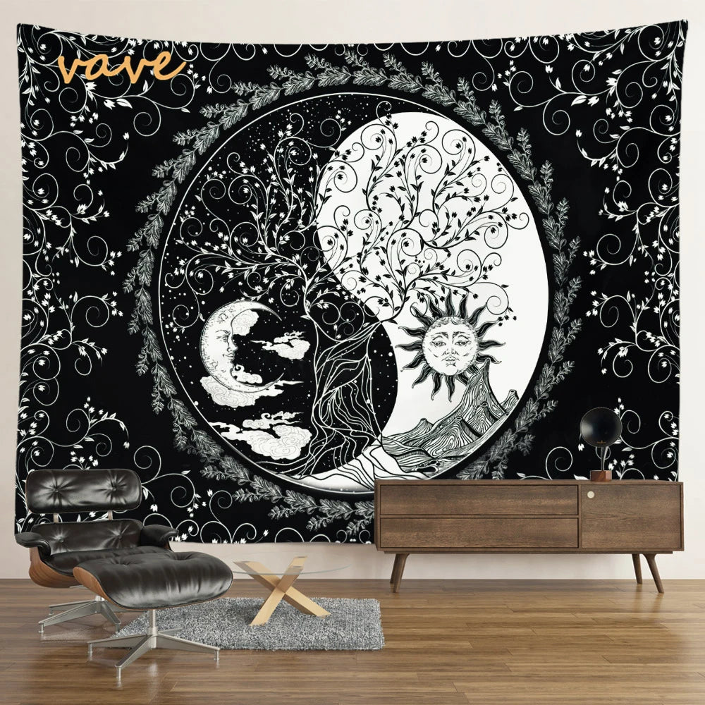 🌳 Tree of Life Psychedelic Tapestry – Trippy Mandala Wall Hanging for Boho & Witchy Room Decor