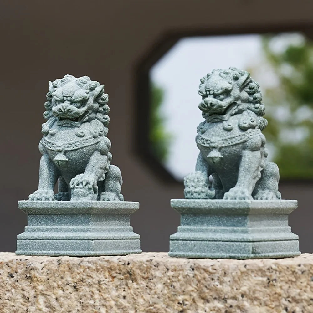 FU Foo Dogs Guardian Lion Statues β Chinese Feng Shui Protection Prosperity