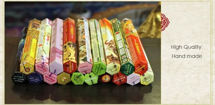 đ¸ Indisches Räucherstäbchen-Geschenkset â 9 DĂźfte + Holzhalter (162 Stäbchen) â¨