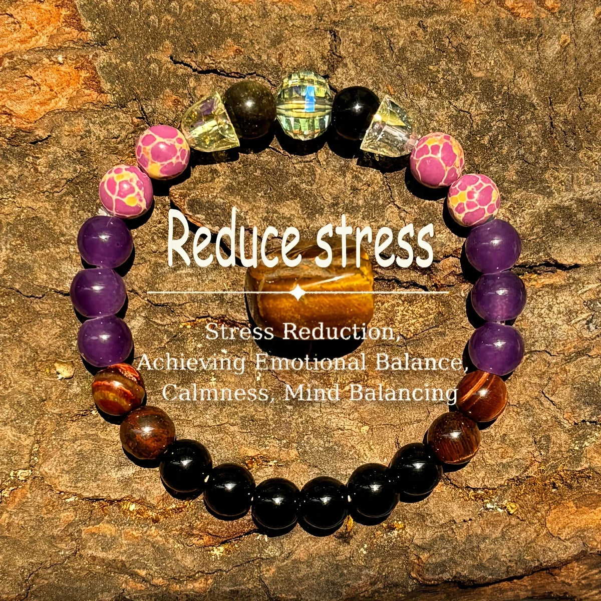 Rotes Tigerauge & Imperial Jasper Perlenarmband – Handgefertigter Energie-Balancer (Unisex) 🔴