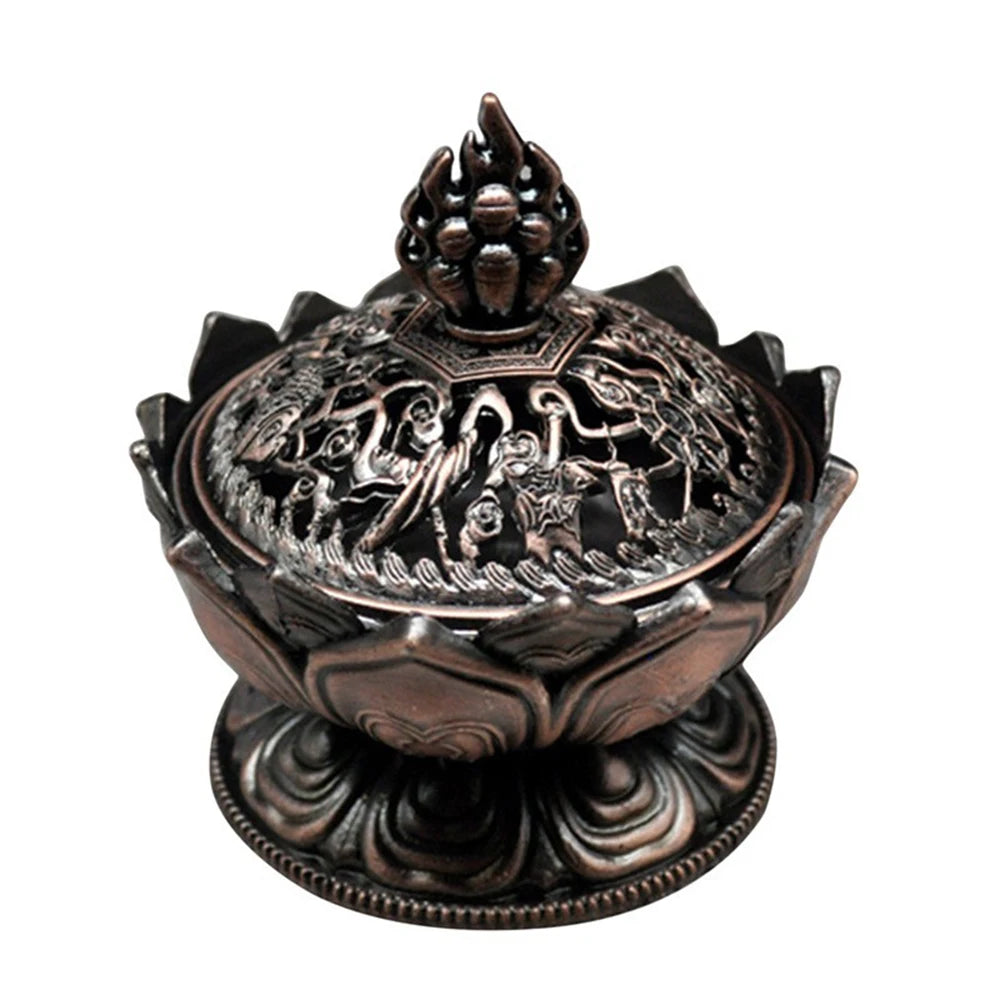 đž Lotusblume Messing RĂ€ucherstĂ€bchenhalter â Mini Buddha Zenser fĂŒr Meditation & Wohnraumdeko