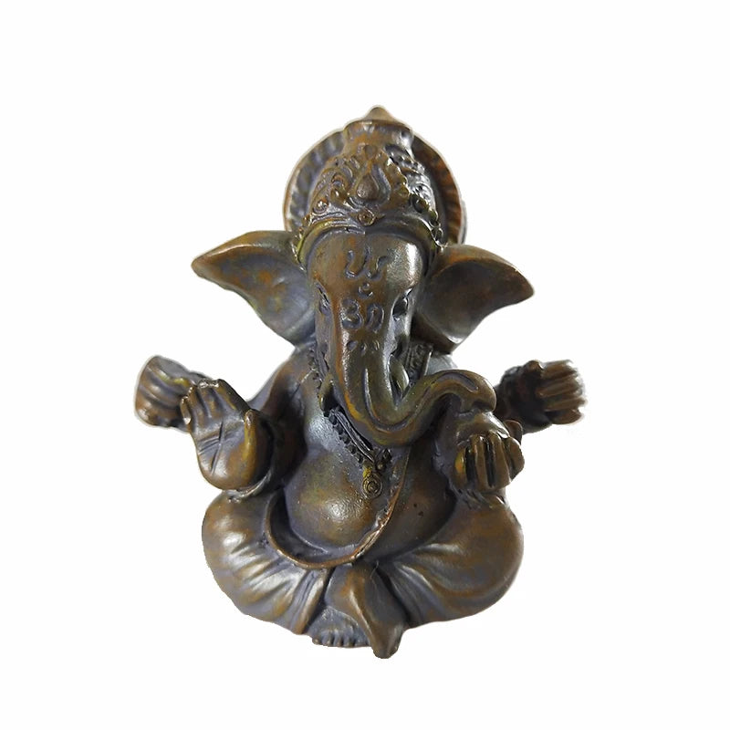 Stein Ganesha Statue – Hindu Elefantengott Figur für Heim- &amp; Gartendekoration 🌿
